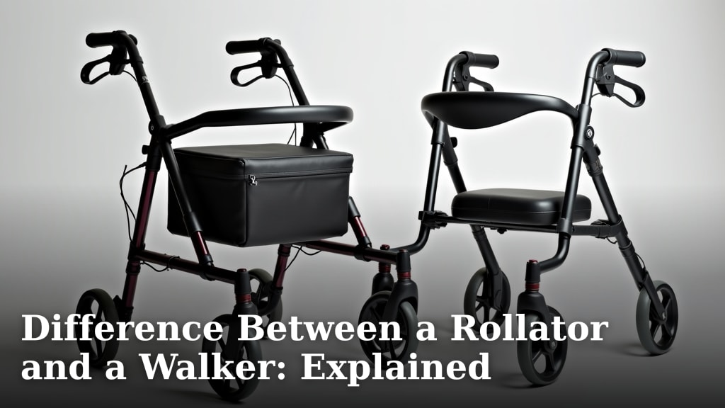 Difference Between a Rollator and a Walker: Explained