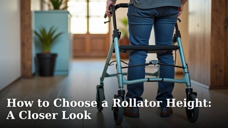 How to Choose a Rollator Height: A Closer Look
