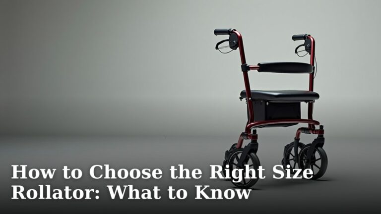 How to Choose the Right Size Rollator: What to Know