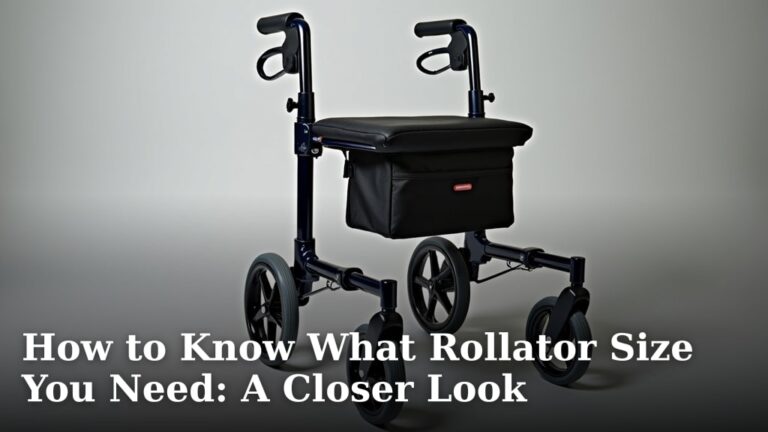 How to Know What Rollator Size You Need: A Closer Look