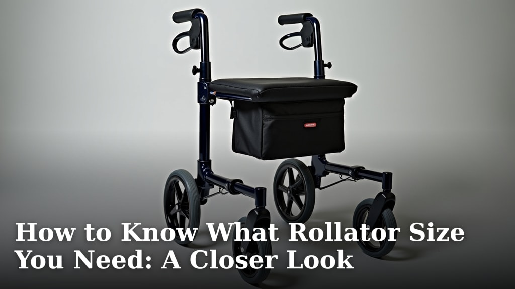 How to Know What Rollator Size You Need: A Closer Look