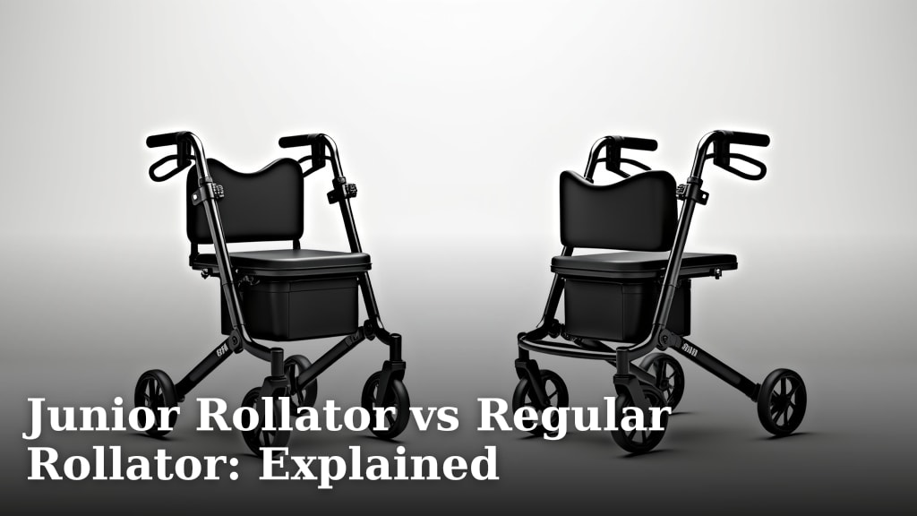 Junior Rollator vs Regular Rollator: Explained