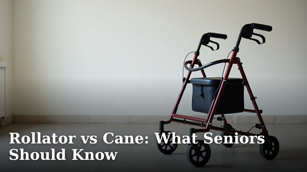 Rollator vs Cane: What Seniors Should Know