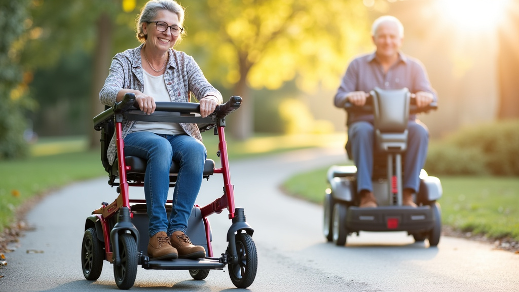 Understanding Your Mobility Support Options: Rollator vs. Scooter