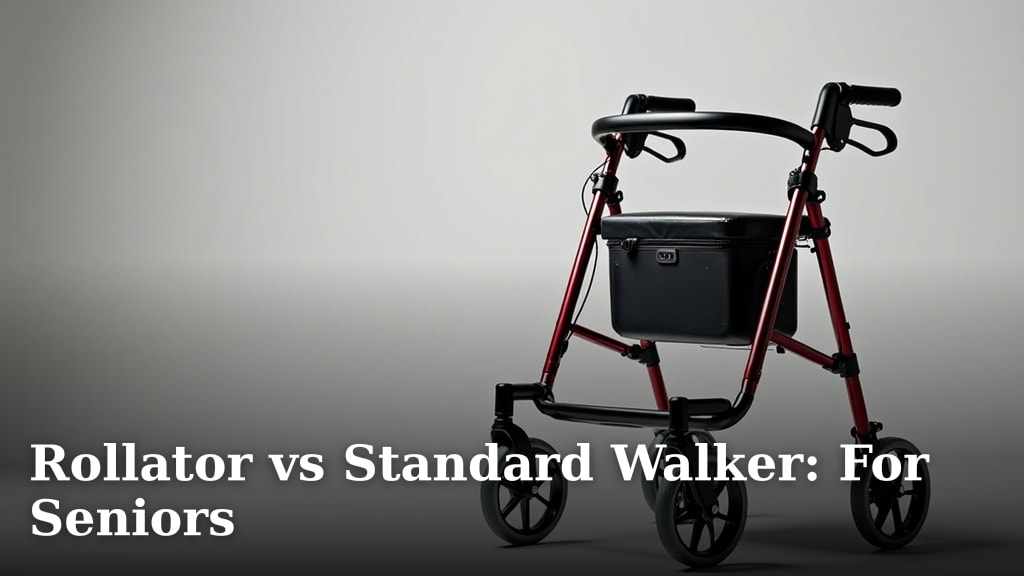 Rollator vs Standard Walker: For Seniors