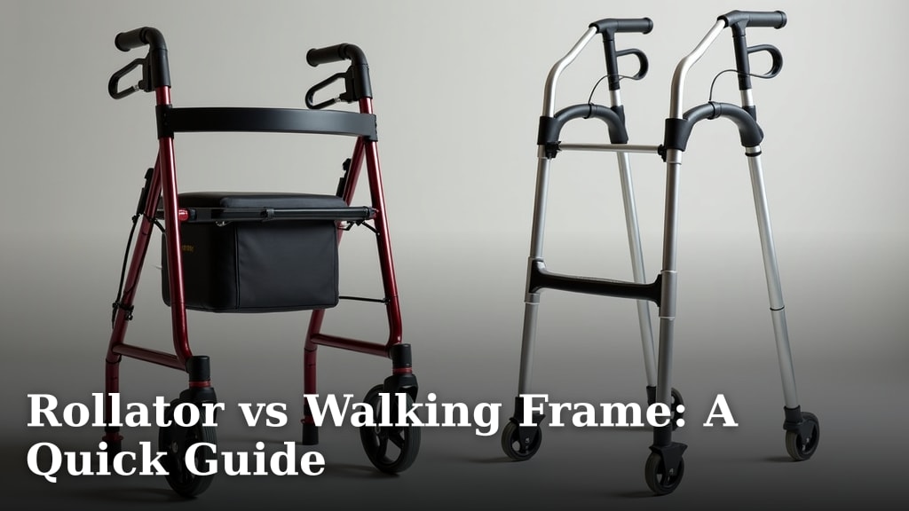 Rollator vs Walking Frame: A Quick Guide
