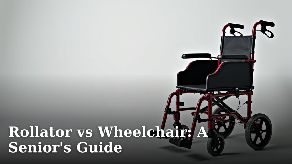 Rollator vs Wheelchair: A Senior's Guide