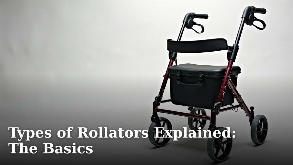Types of Rollators Explained: The Basics
