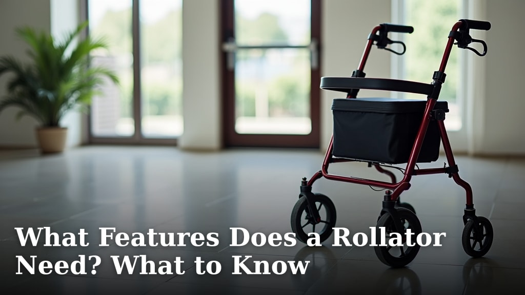 What Features Does a Rollator Need? What to Know