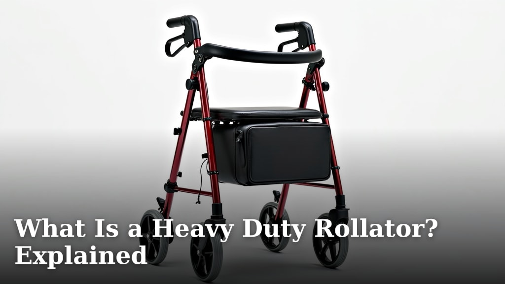 What Is a Heavy Duty Rollator? Explained