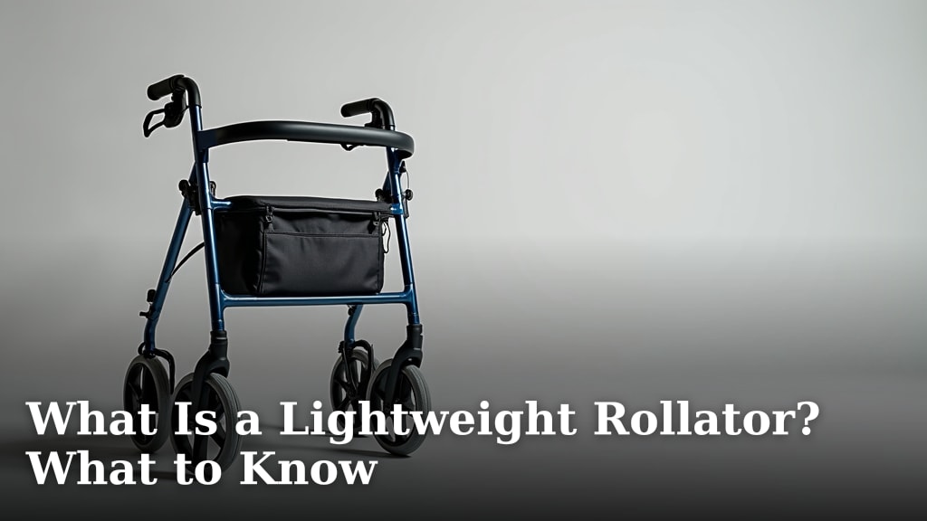 What Is a Lightweight Rollator? What to Know