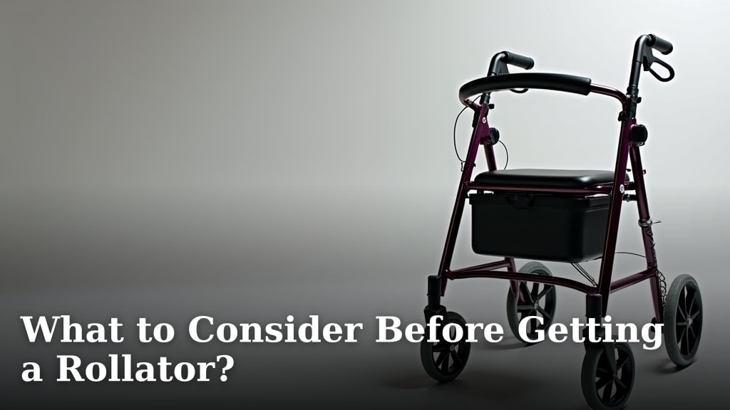 What to Consider Before Getting a Rollator?
